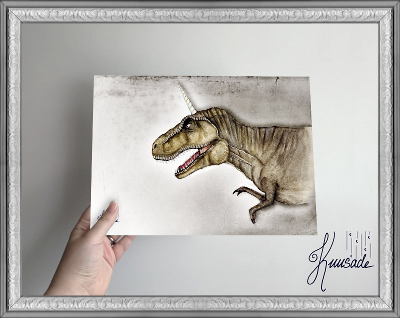 Rexicorn, A4 printti