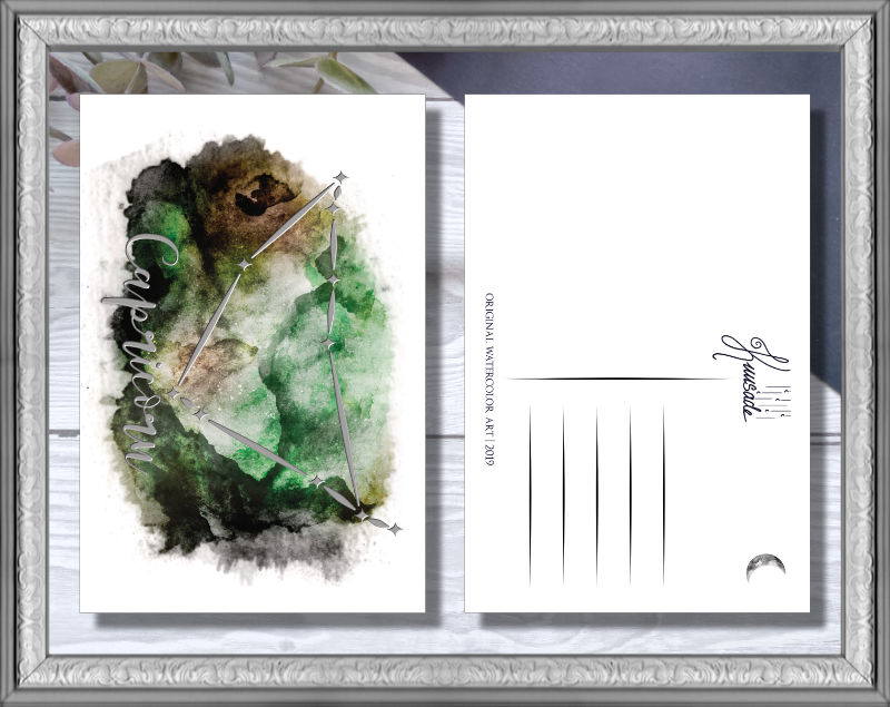 3D hopea Postikortti, Horoskoopit