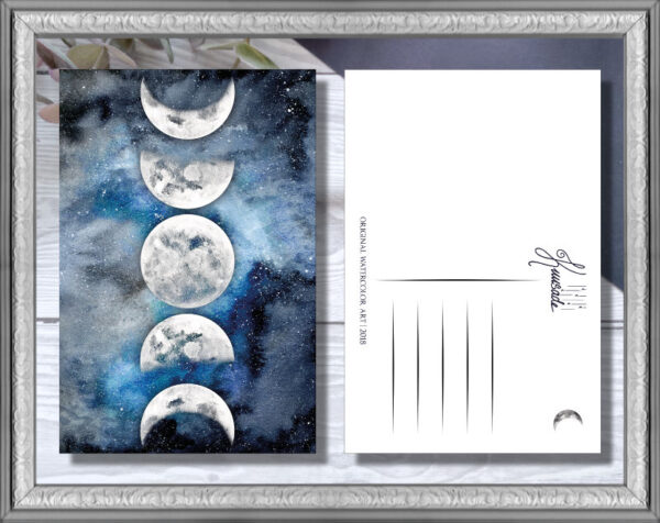 Postikortti, Kuunvaiheet vaaka