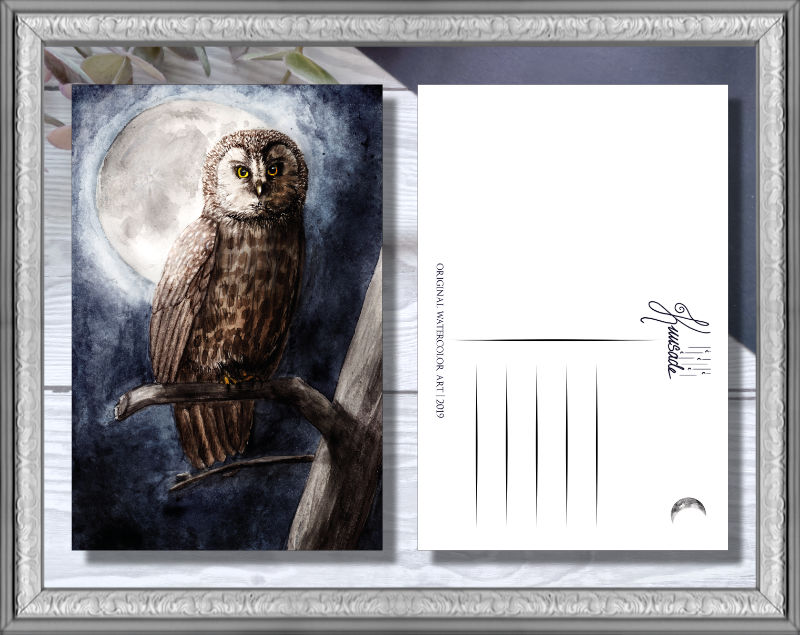 Postikortti, Pöllö