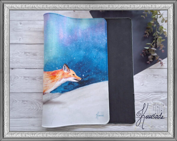 Mousepad 40 x 60cm, Northern Lights Fox