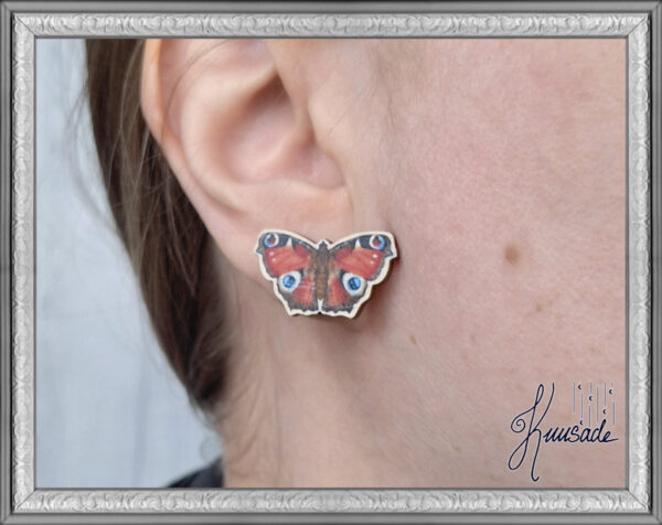 Peacock Butterfly Studs