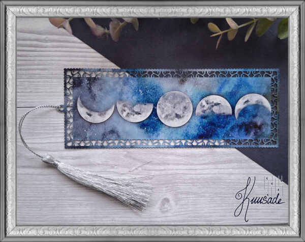 Kuunvaihe Metallinen Kirjanmerkki