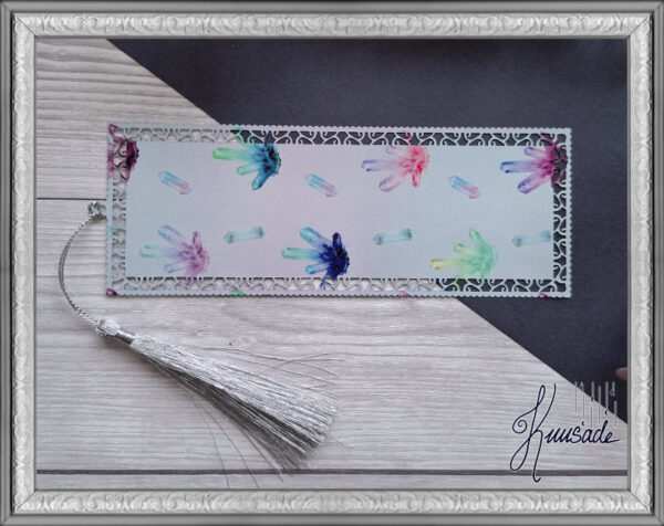 Kristalli Metallinen Kirjanmerkki