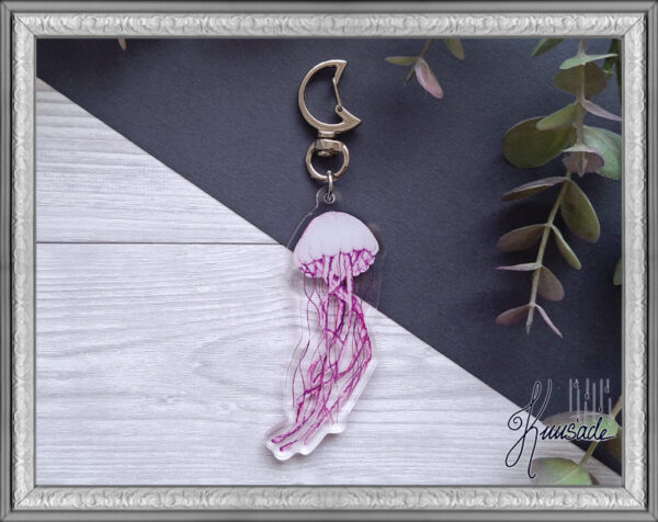 Akryylicharmi Pinkki Meduusa