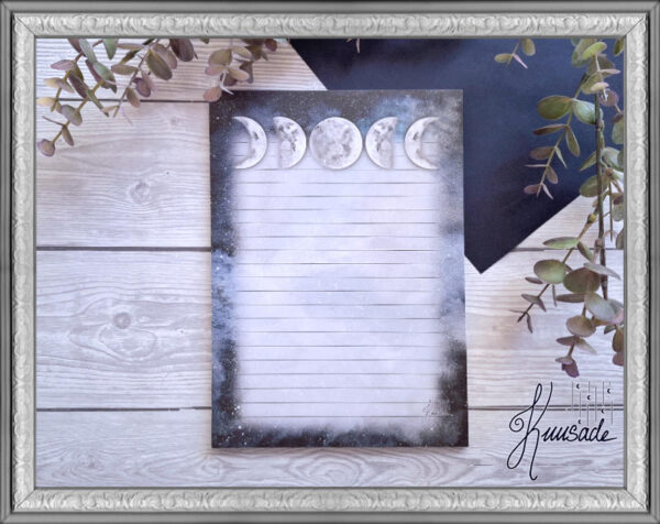 Kuunvaiheet, Muistilappulehtiö A5