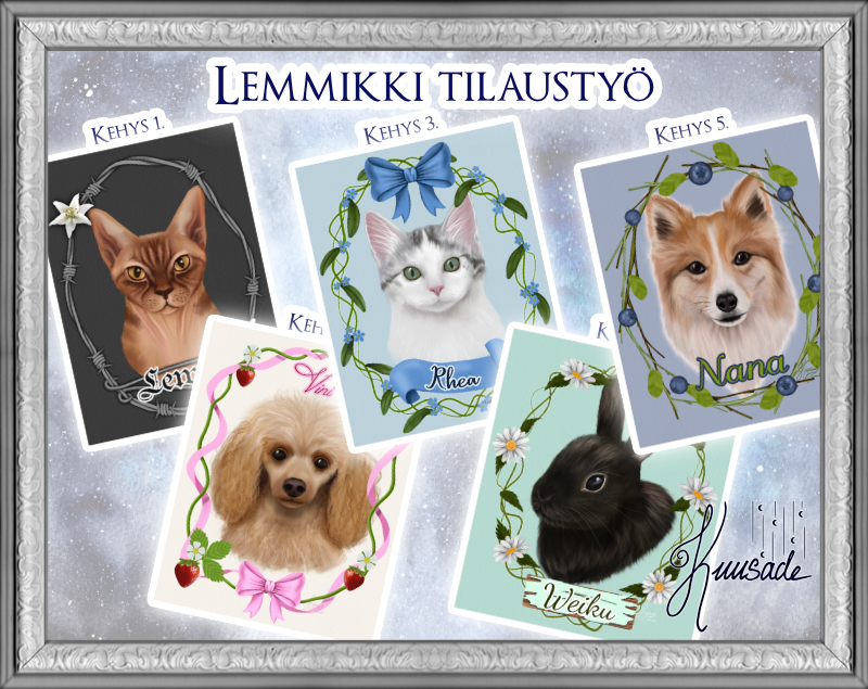 Pet Portrait Commission work