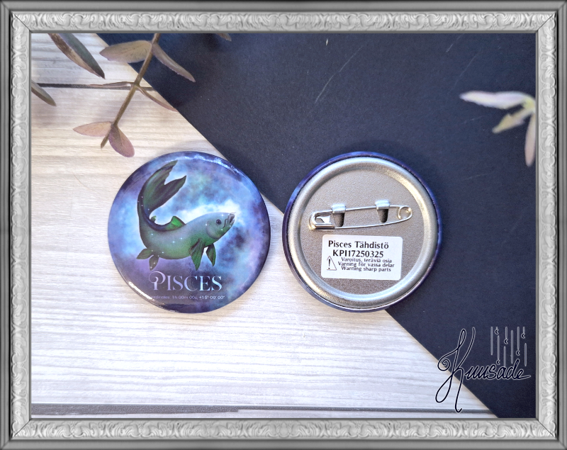 Pisces Tähdistö, pinssi tai magneetti - Image 3
